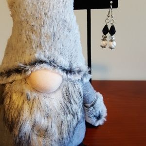 Black and White Dangle Earrings